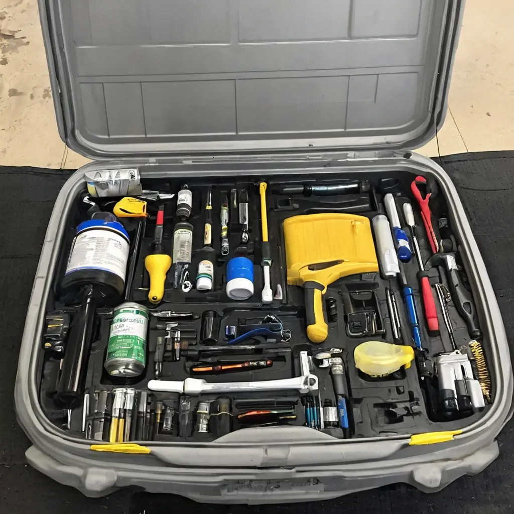 Создайте универсальный набор для DIY-обслуживания автомобиля, включающий органайзер для инструментов и список необходимых расходников.